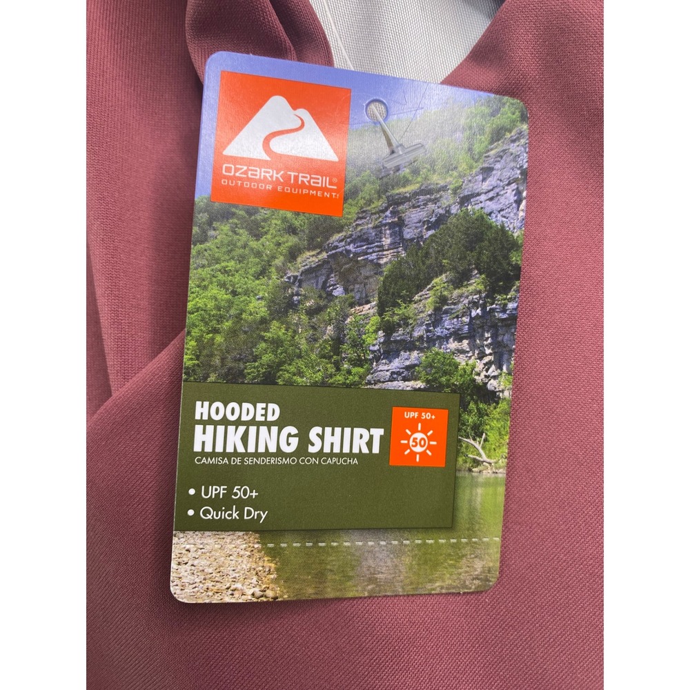 Ozark Trail Hooded Hiking Shirt XL Boys 14-16 UPF 50+ Quick Dry Thumbholes - Picture 3 of 8
